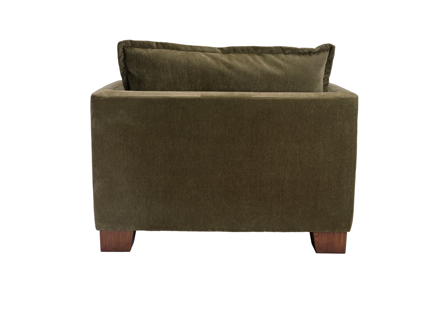 Suffolk Olive Green Chenille Armchair