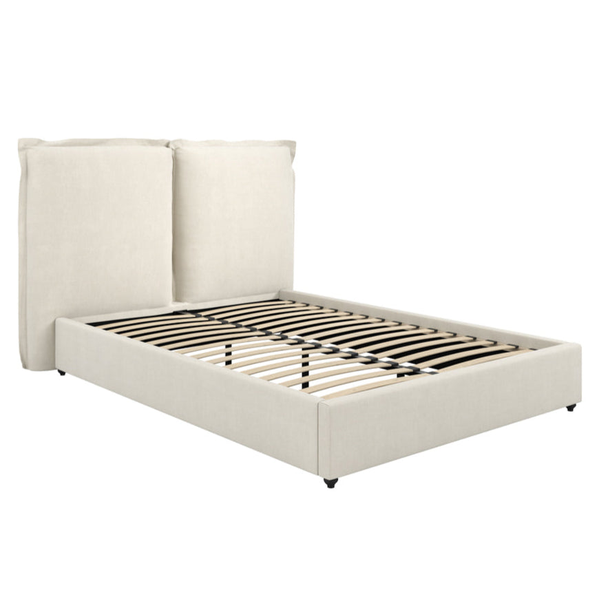 Sunday Ivory Linen Double Bed