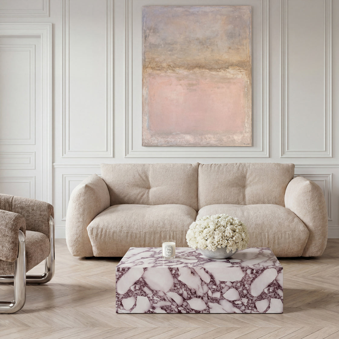 Sur Calacatta Viola Coffee Table lifestyle
