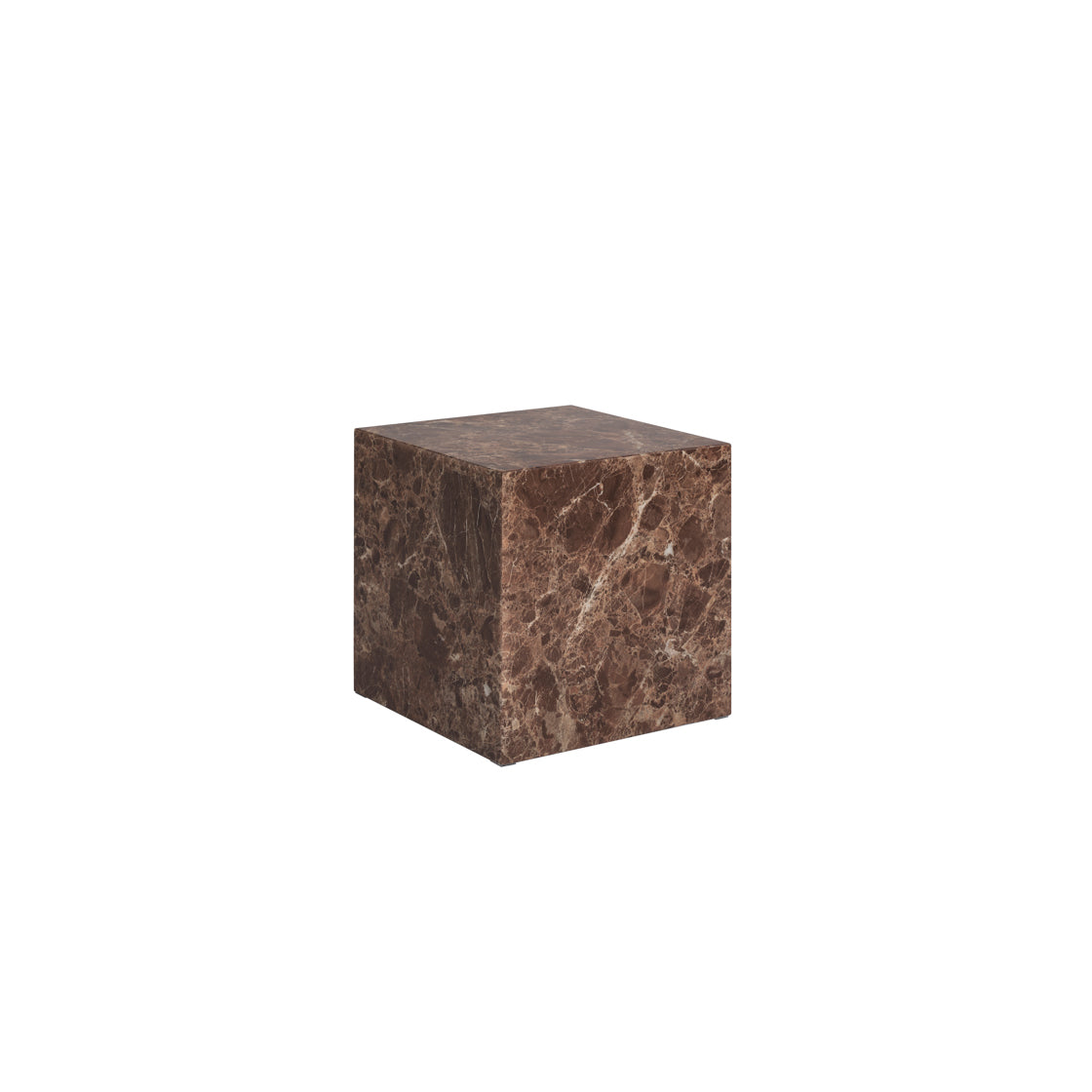 Sur Brown Emperador Side Table