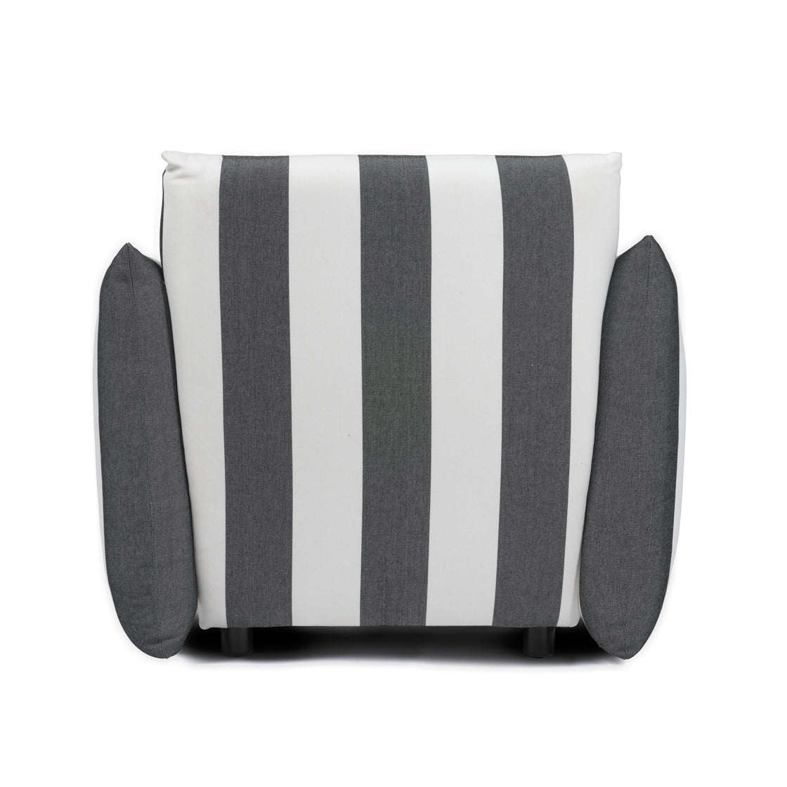 Sycamore Black and White Thick Stripe Chair