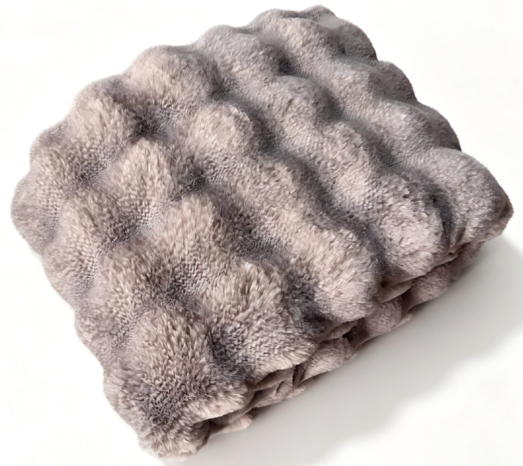 SOFT TEXTURED MINK MELANGE THROW 150 X200