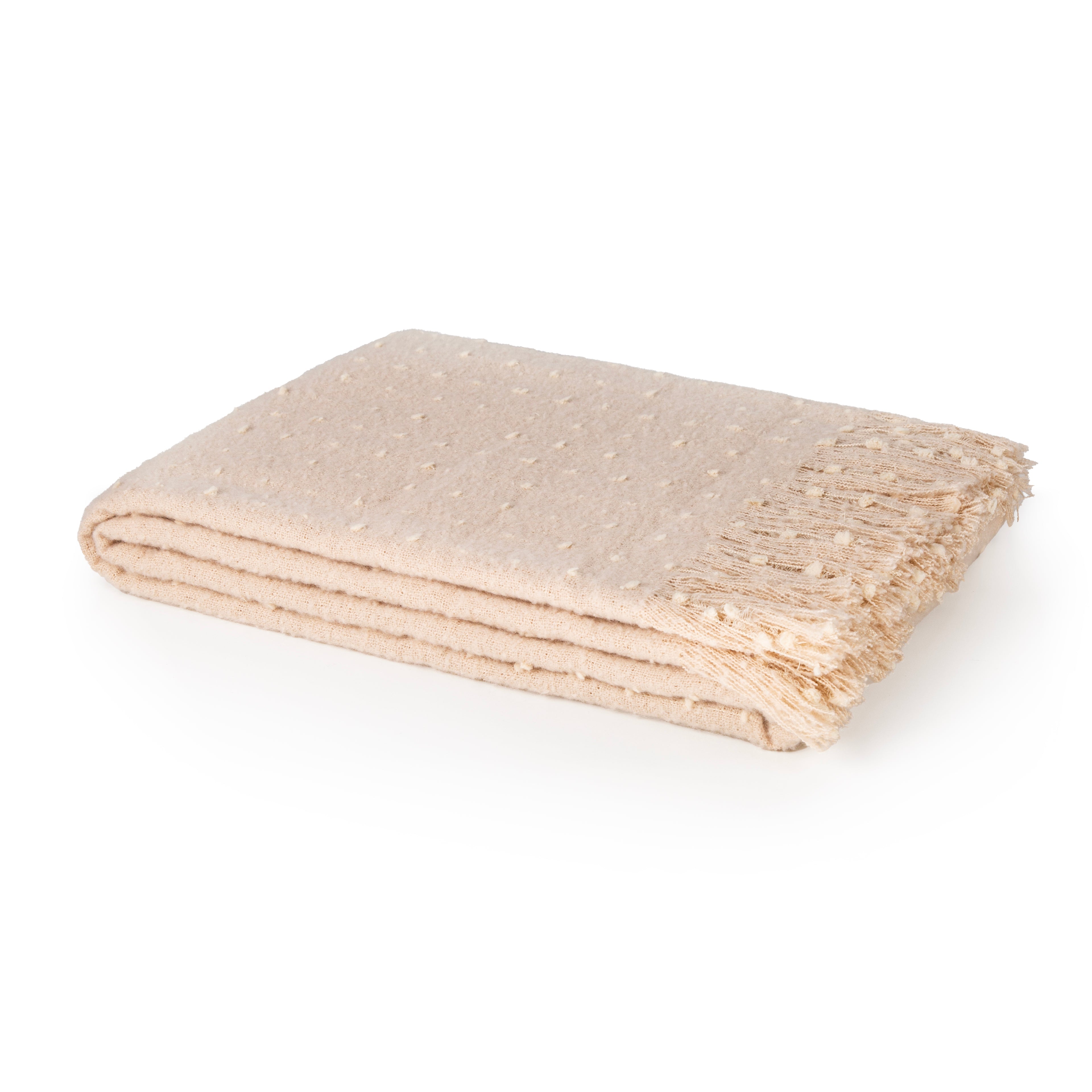 NAT RAISE DOT LINE  ON FAUX MOHAIR 130X180