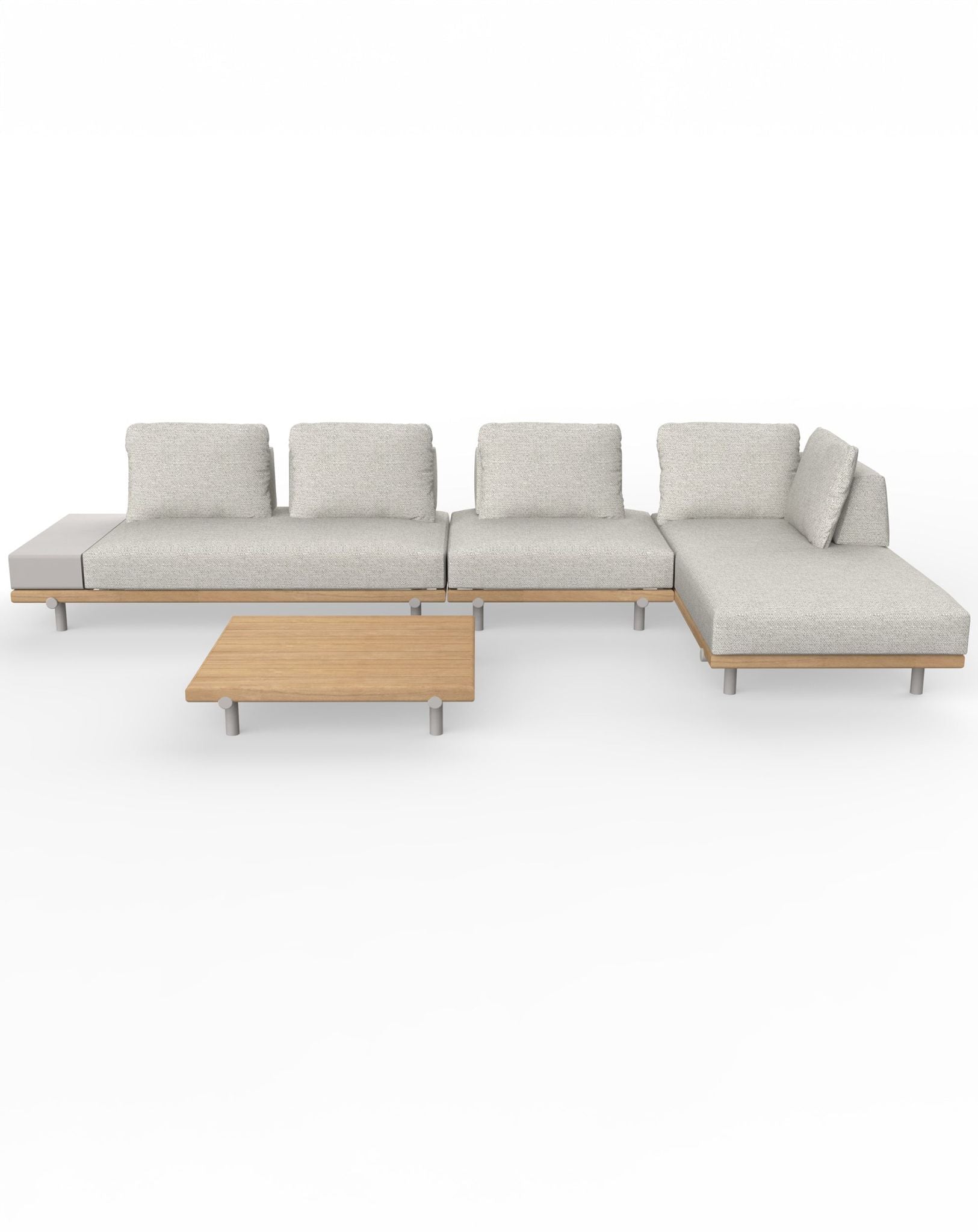 Tilt Modular Lounging Sofa Set with Coffee Table