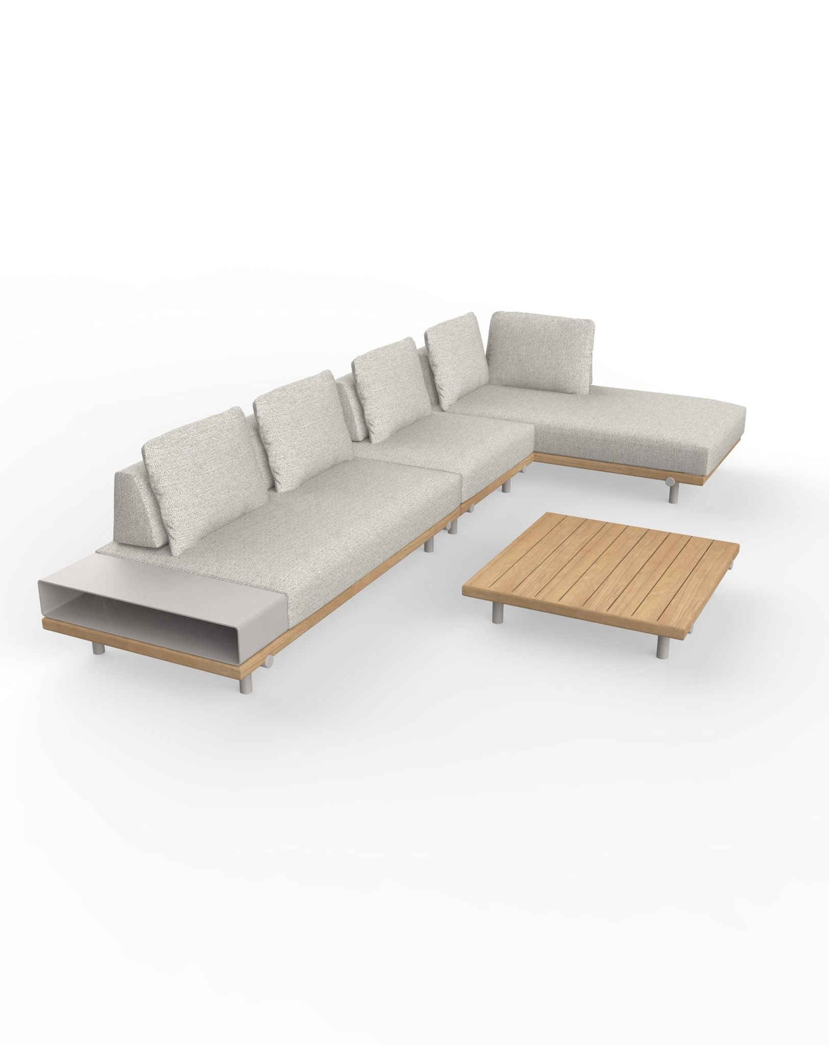 Tilt Modular Lounging Sofa Set with Coffee Table