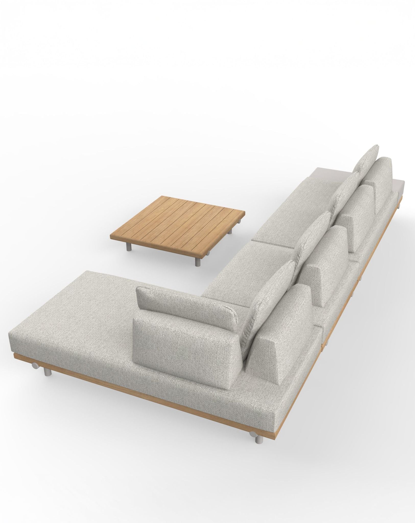 Tilt Modular Lounging Sofa Set with Coffee Table
