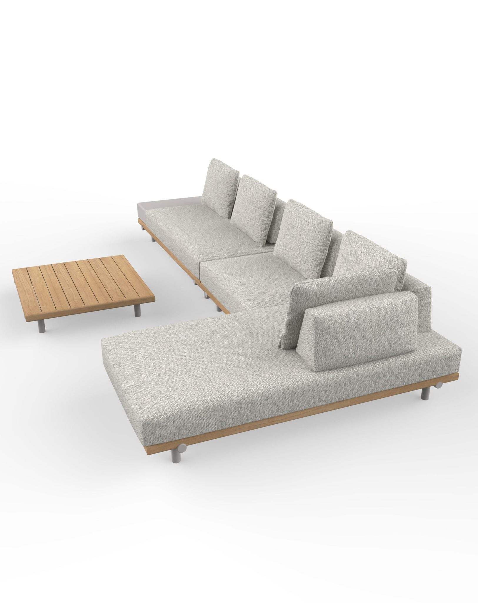 Tilt Modular Lounging Sofa Set with Coffee Table