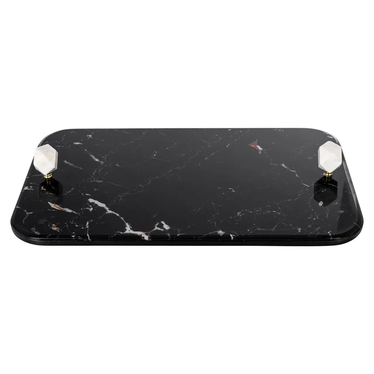 Richmond Interiors Yaya Black Marble Tray