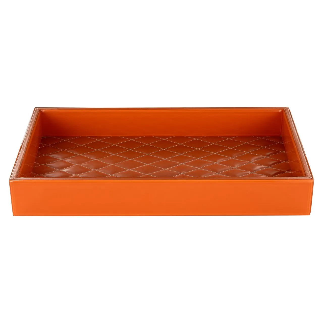 Richmond Interiors Jelissa Orange Leather Tray