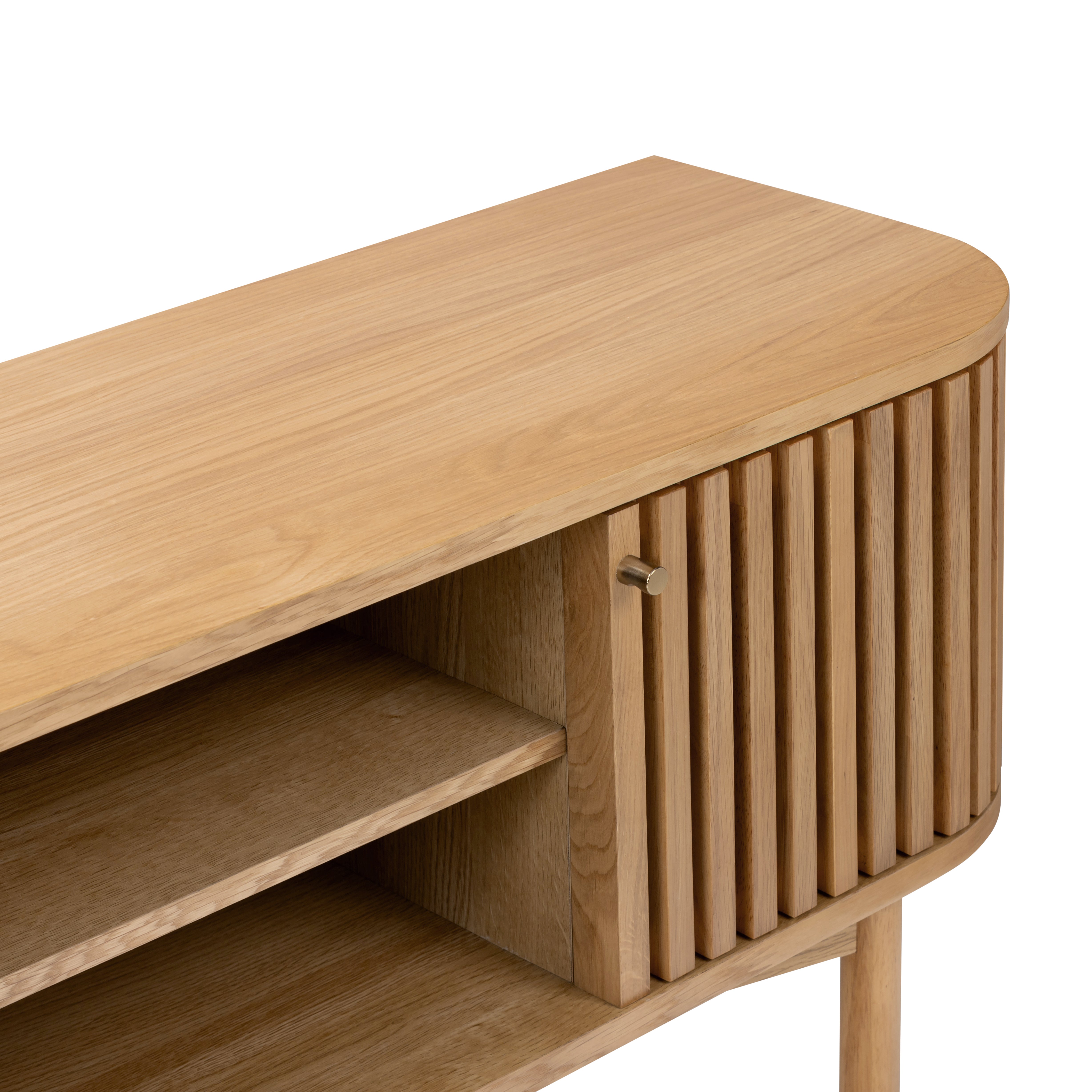 Colton Natural Wood Small TV Unit