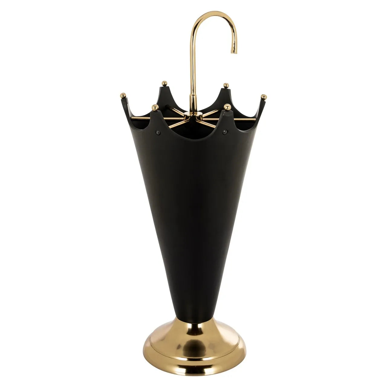 Richmond Interiors Jytte Black & Gold Umbrella Stand
