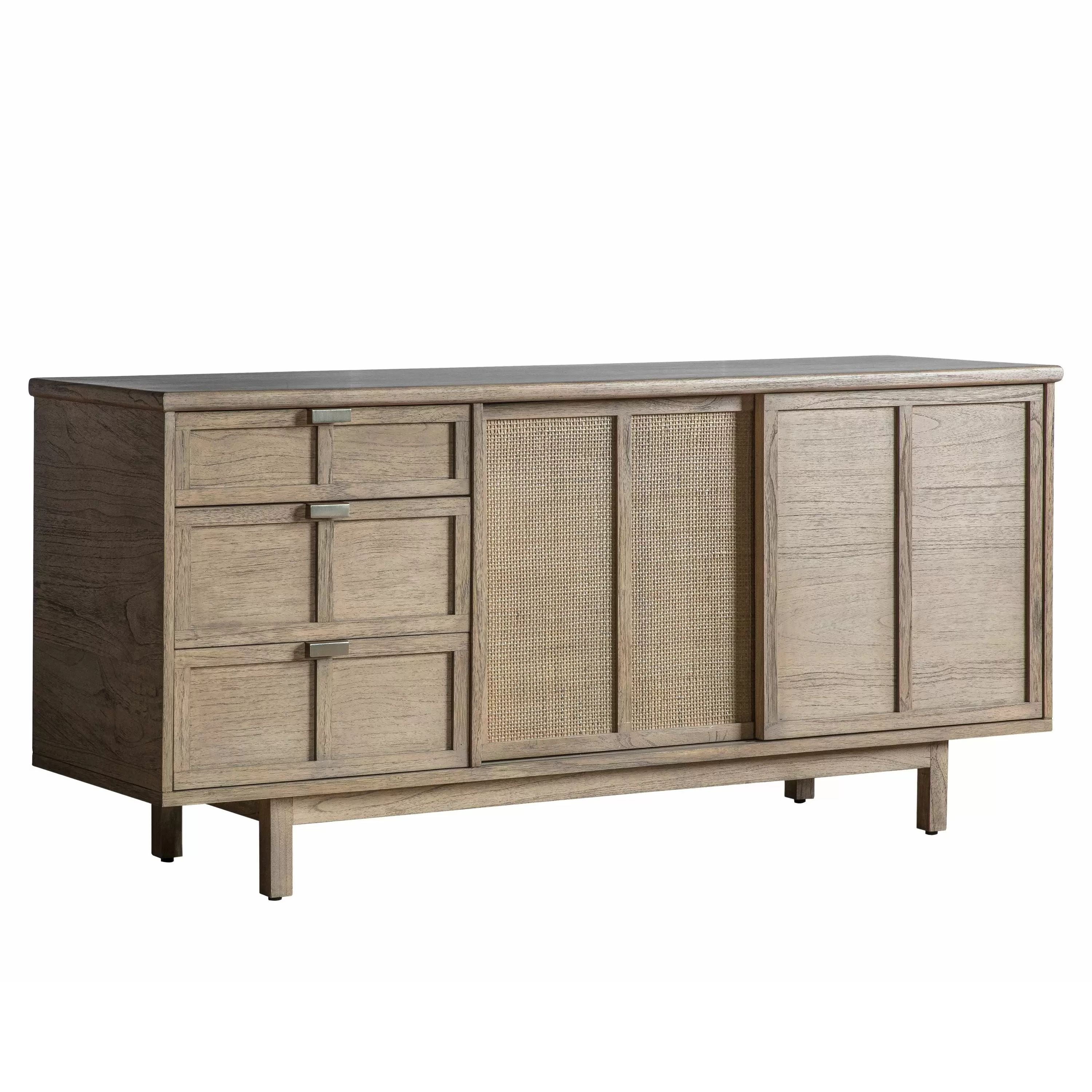 Muko Japandi Natural Ash Wood Sideboard