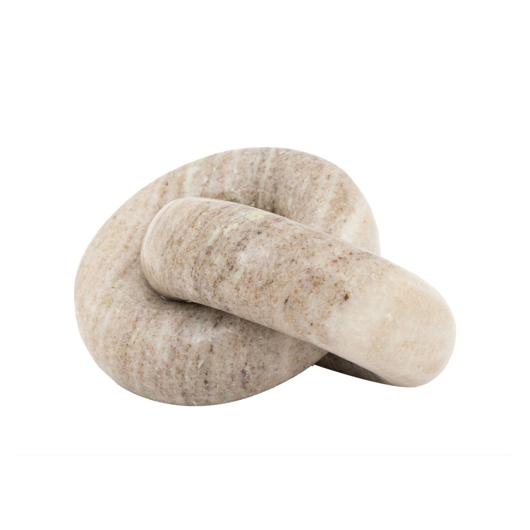 Salasco Circle Link Sandstone Marble Sculpture
