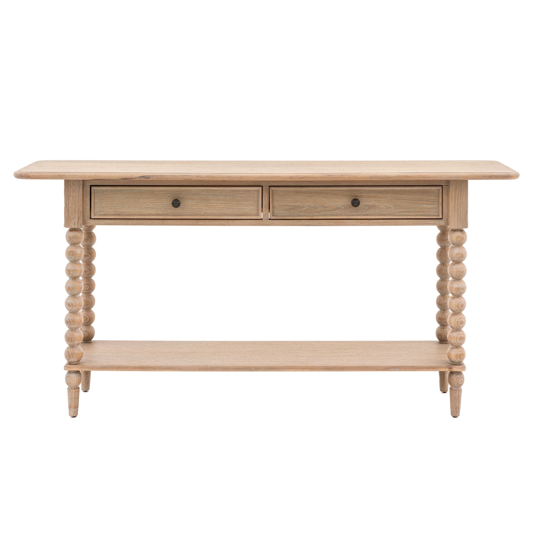 Birchfield Artisan Oak Wood Console Table