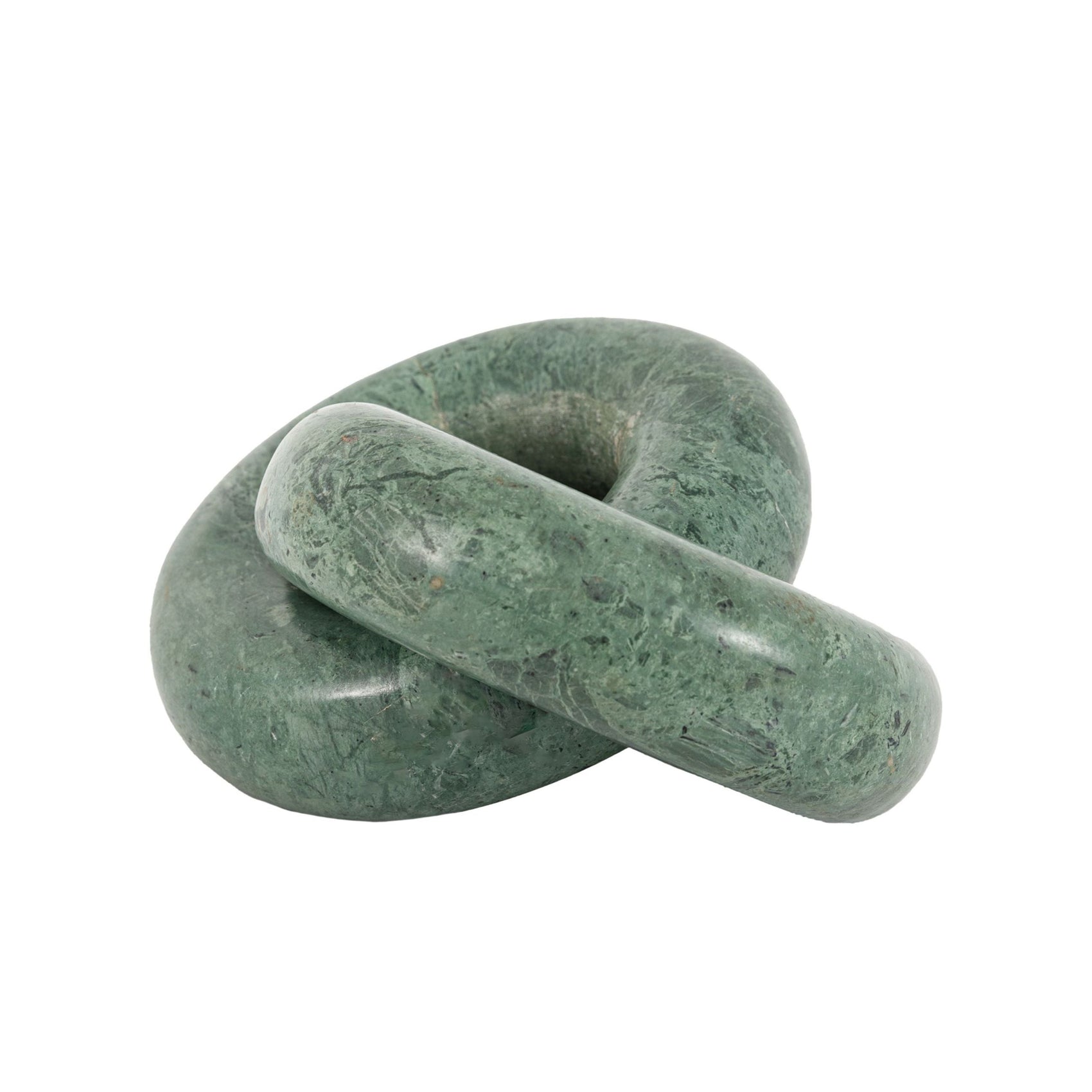 Salasco Circle Link Green Marble Sculpture