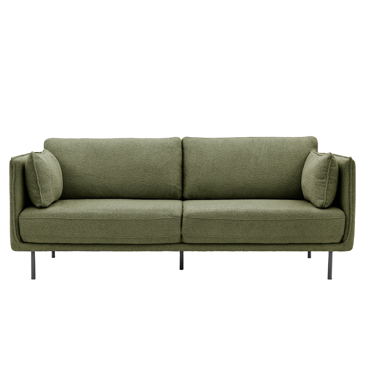 Mumford Verdant Green Bouclé Sofa | 3 Seater