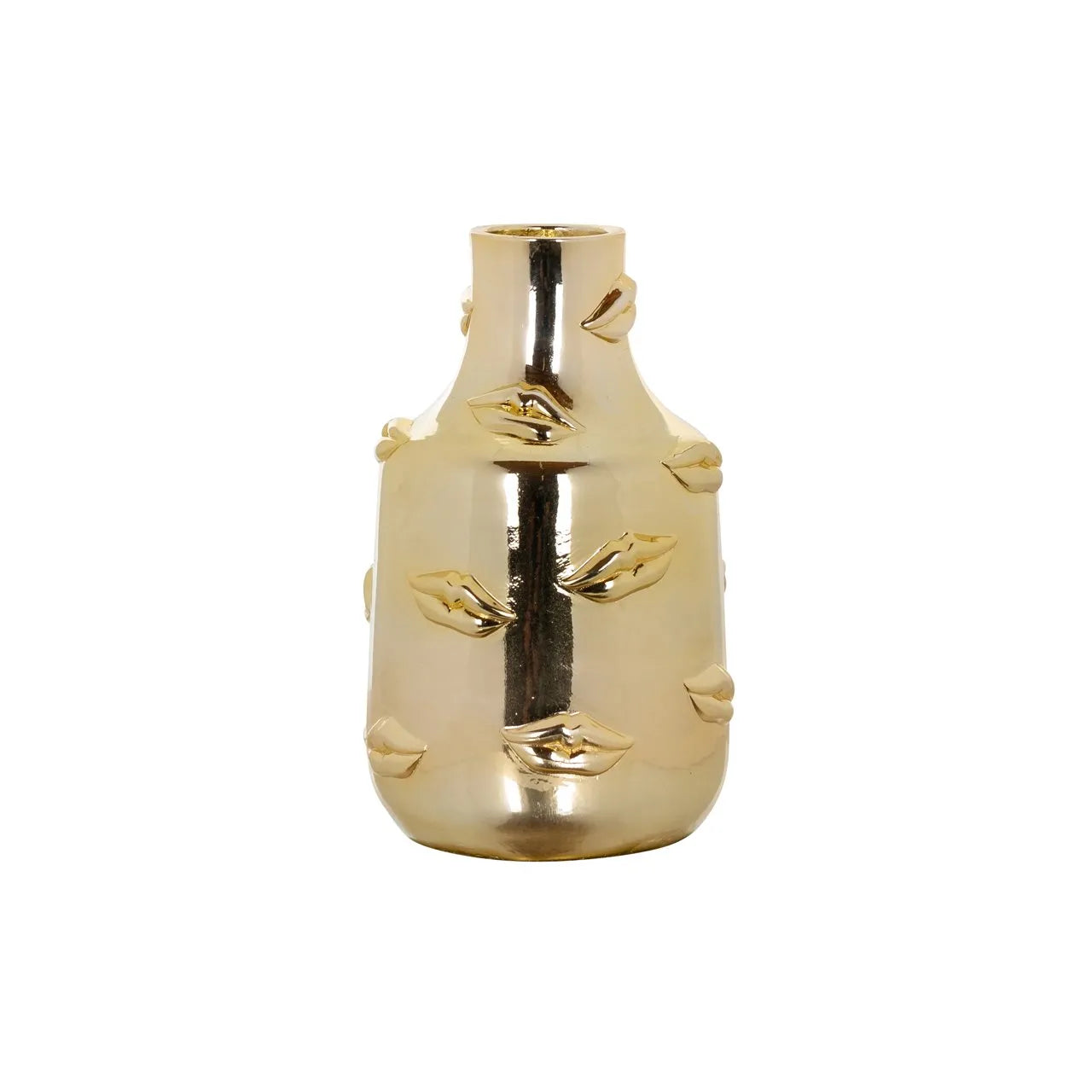 Richmond Interiors Kisses Metallic Gold Vase Small