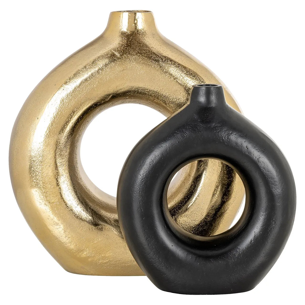 Richmond Interiors Felice Black Donut Vase