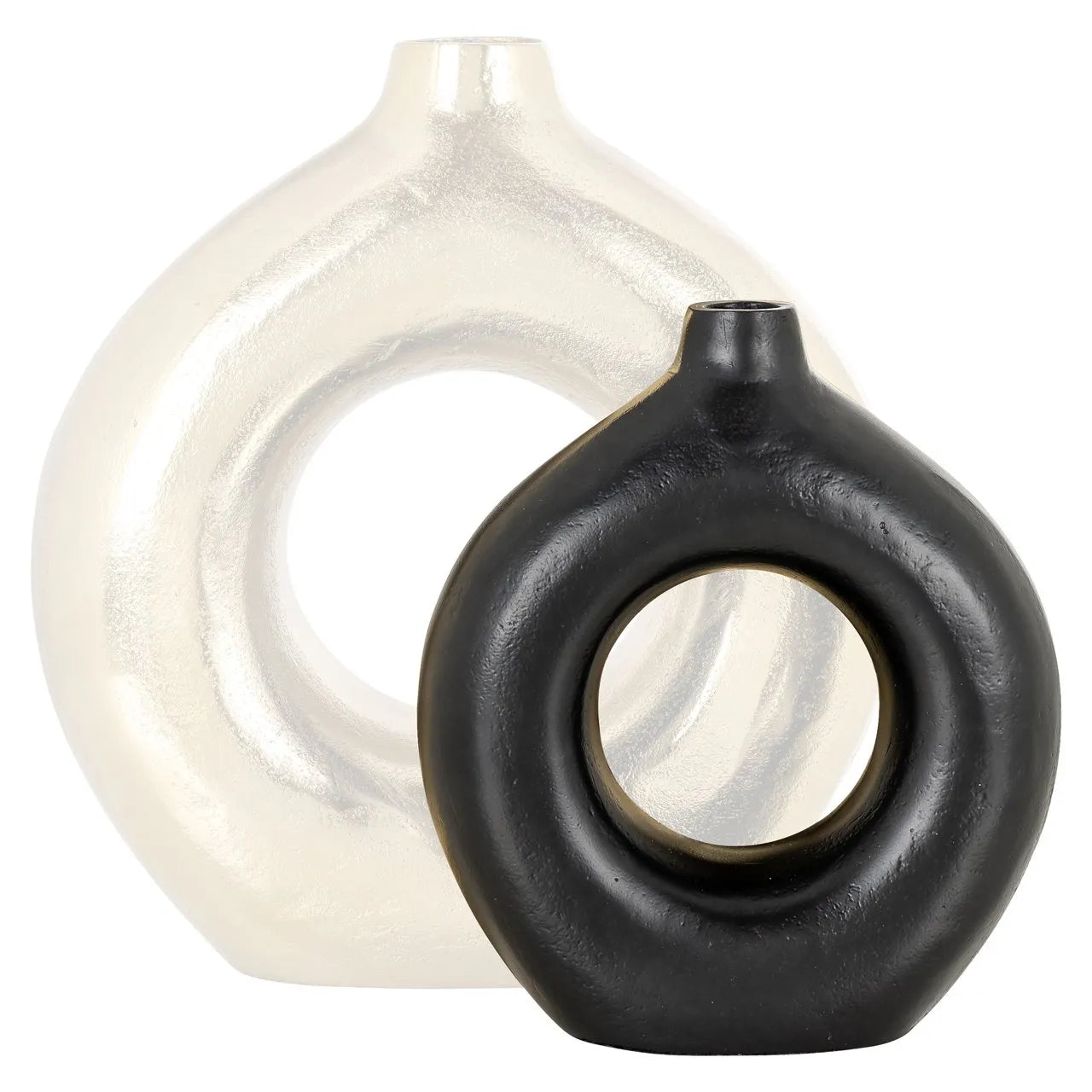 Richmond Interiors Felice Black Donut Vase