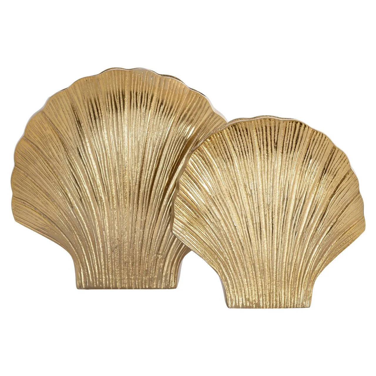 Richmond Interiors Noé Gold Clam Shell Vase Small