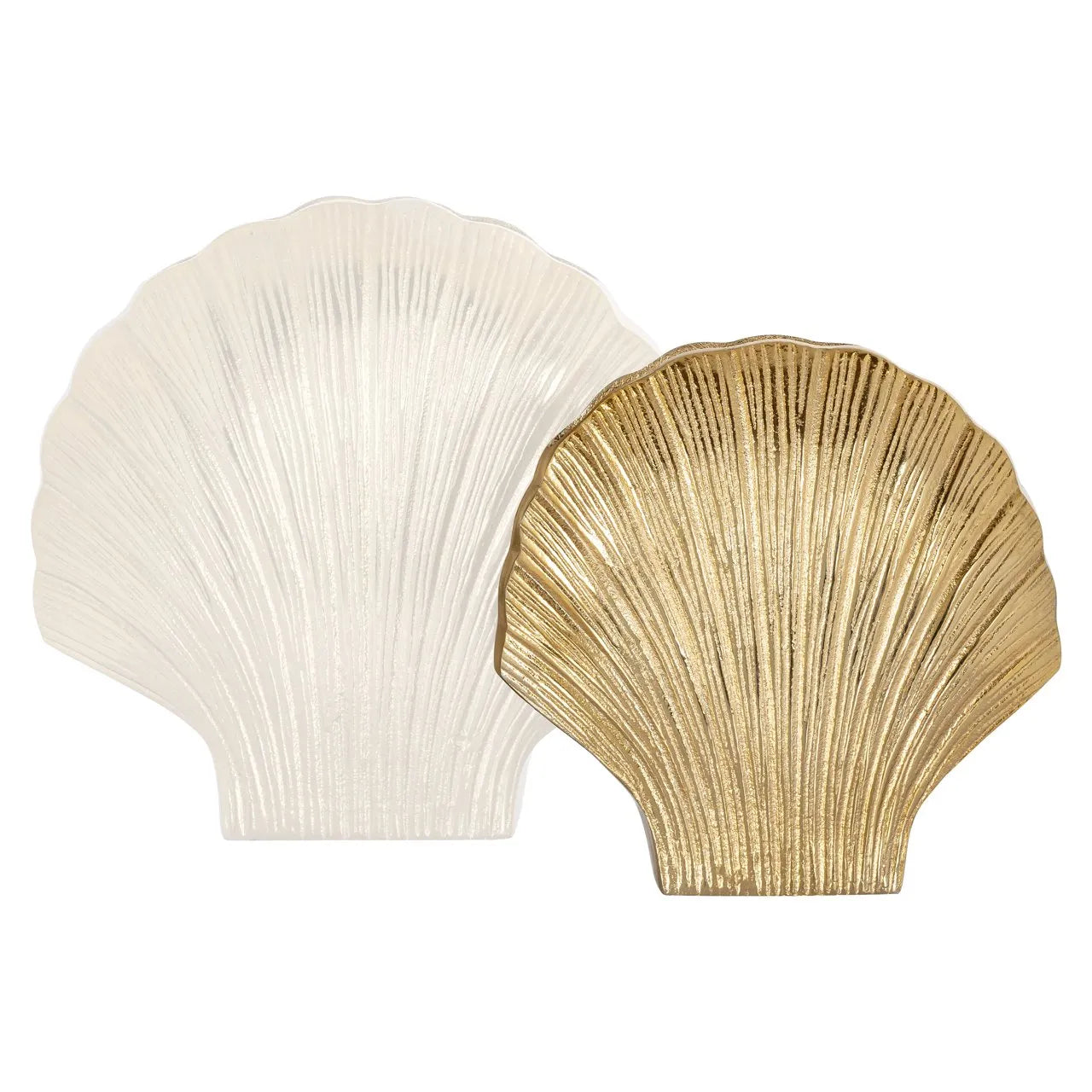 Richmond Interiors Noé Gold Clam Shell Vase Small