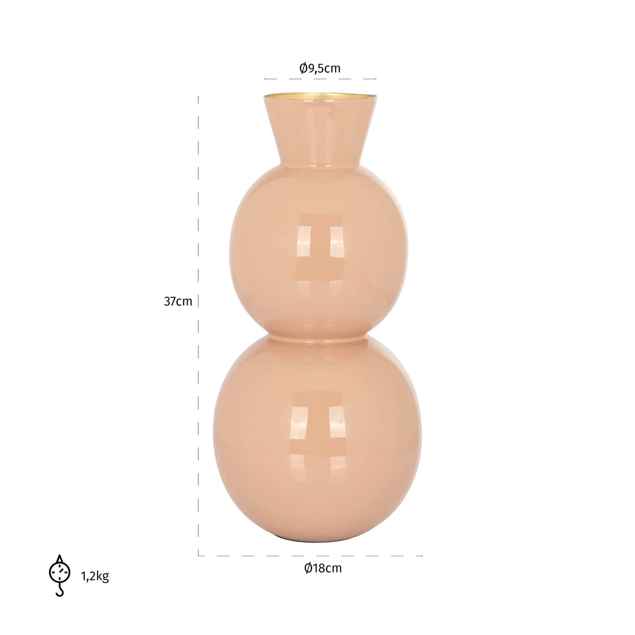 Richmond Interiors Jared Pastel Pink Vase