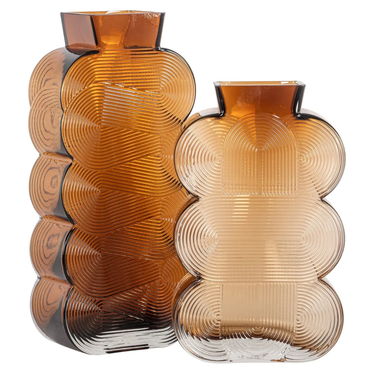 Richmond Interiors Venice Brown Glass Vase | Large