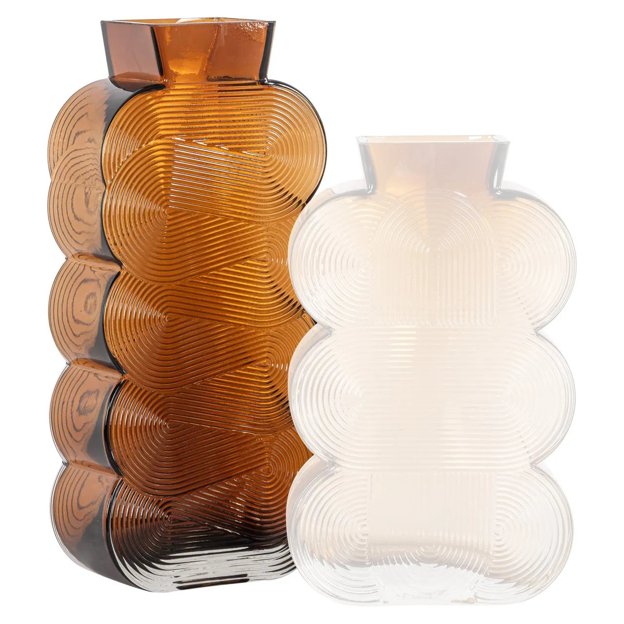 Richmond Interiors Venice Brown Glass Vase | Large
