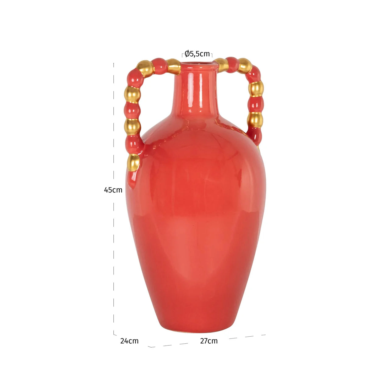 Richmond Interiors Davita Orange Vase | Large
