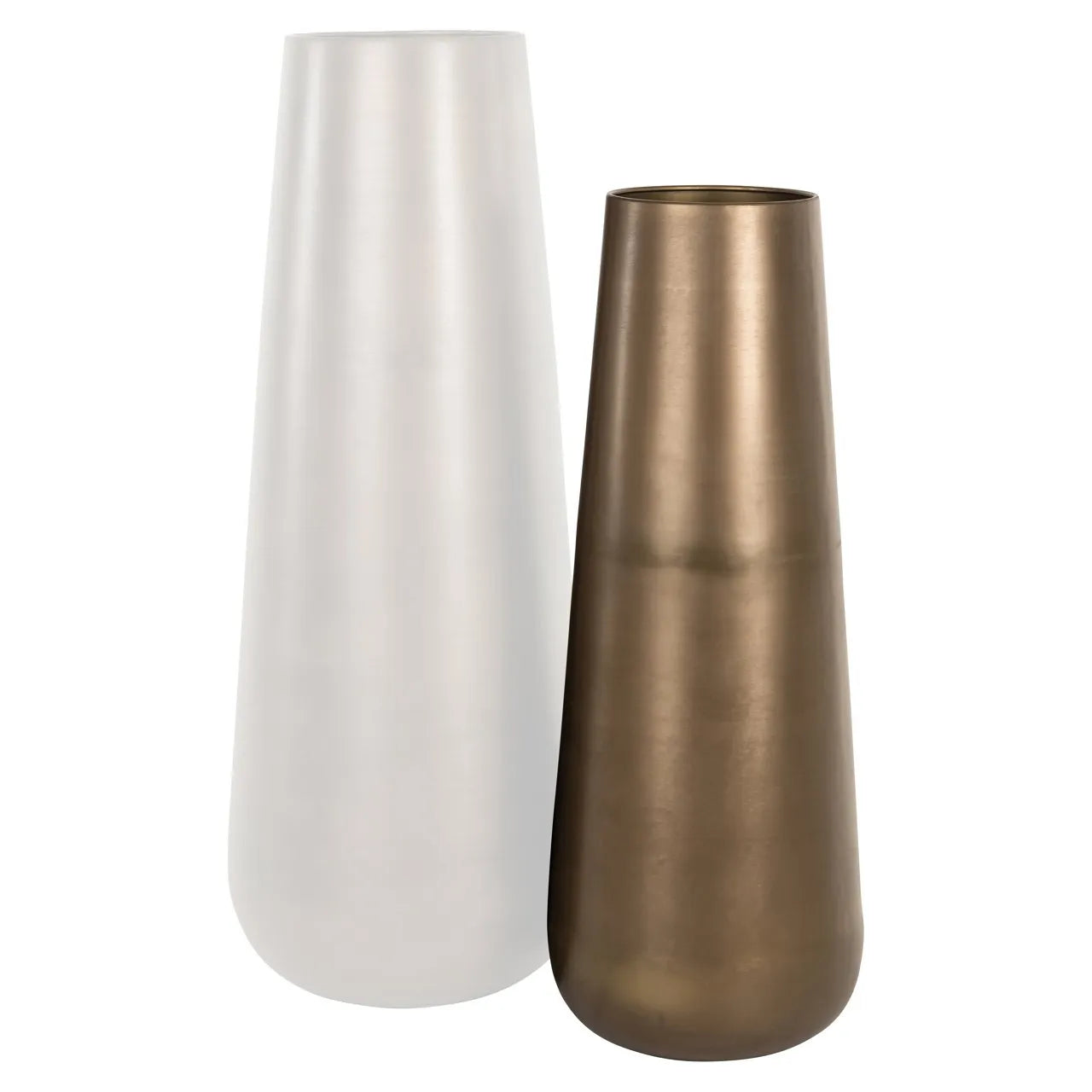 Richmond Interiors Kenza Antique Brass Floor Standing Vase 120cm