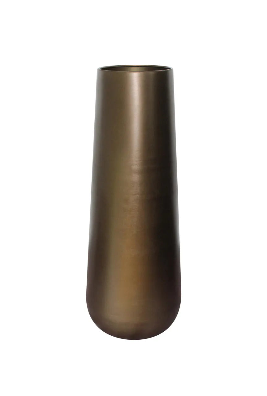 Richmond Interiors Kenza Antique Brass Floor Standing Vase 120cm