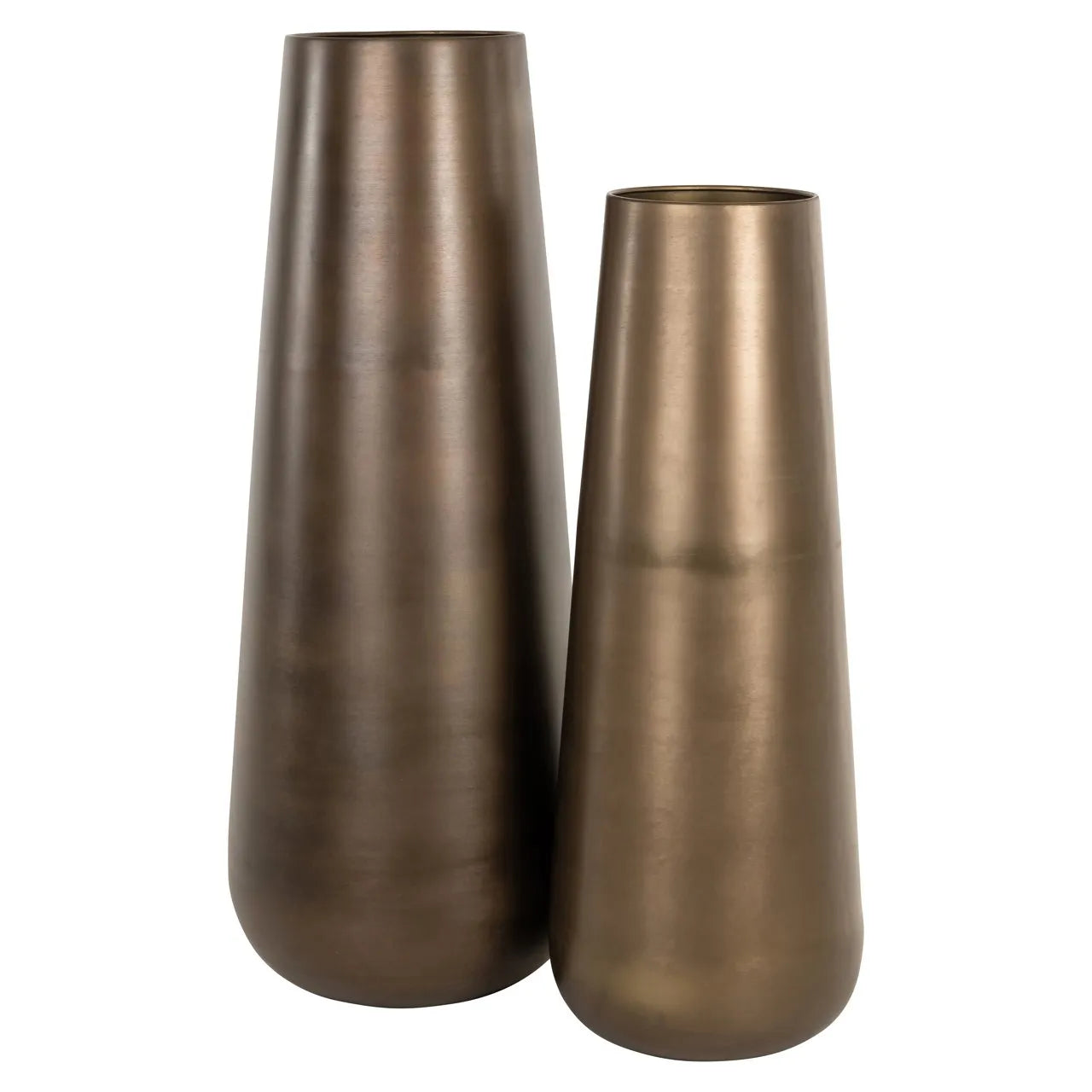 Richmond Interiors Kenza Antique Brass Floor Standing Vase 142cm