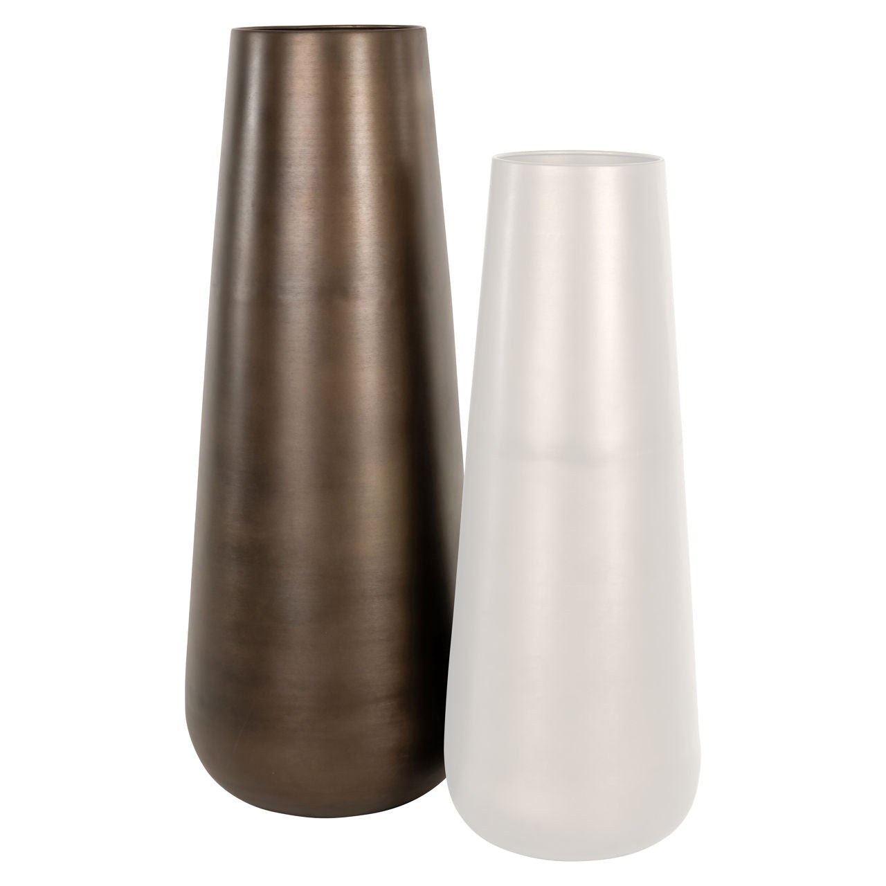 Vase Kenza brass antique large