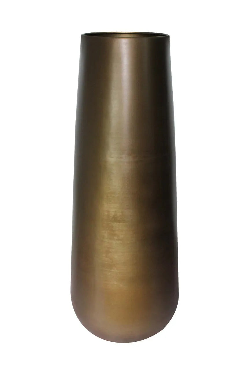 Richmond Interiors Kenza Antique Brass Floor Standing Vase 142cm