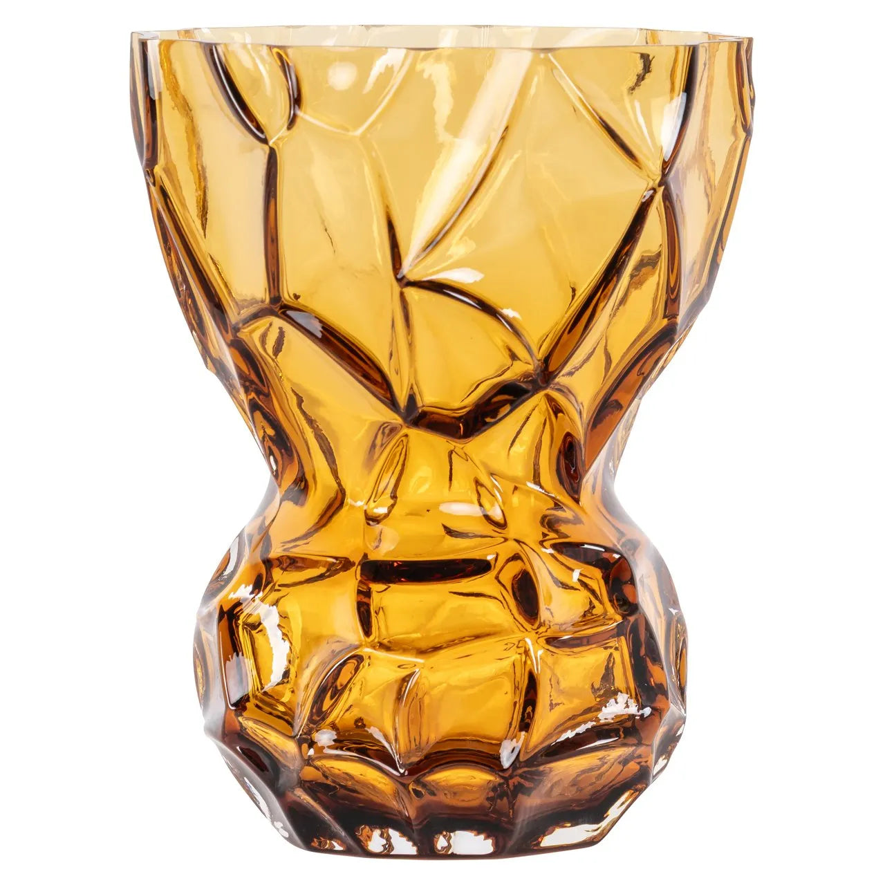 Richmond Interiors Mason Amber Glass Vase | Small