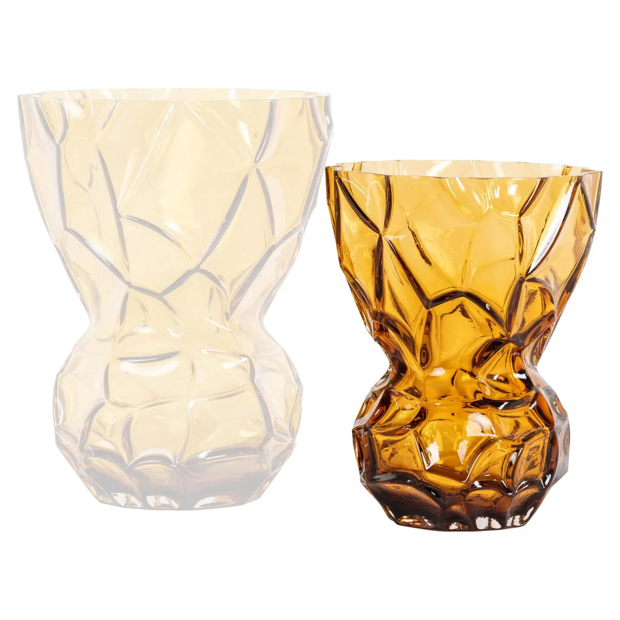 Richmond Interiors Mason Amber Glass Vase | Small