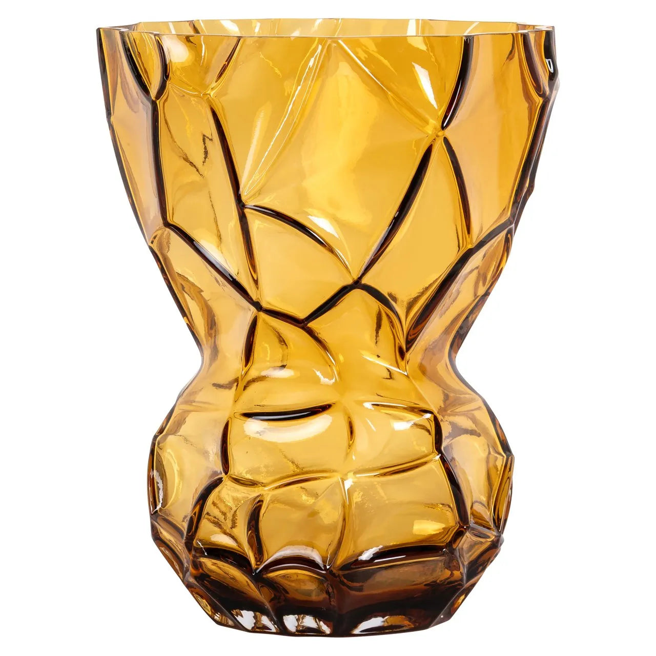 Richmond Interiors Mason Amber Glass Vase | Large