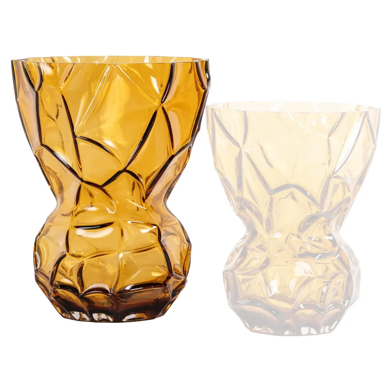 Richmond Interiors Mason Amber Glass Vase | Large