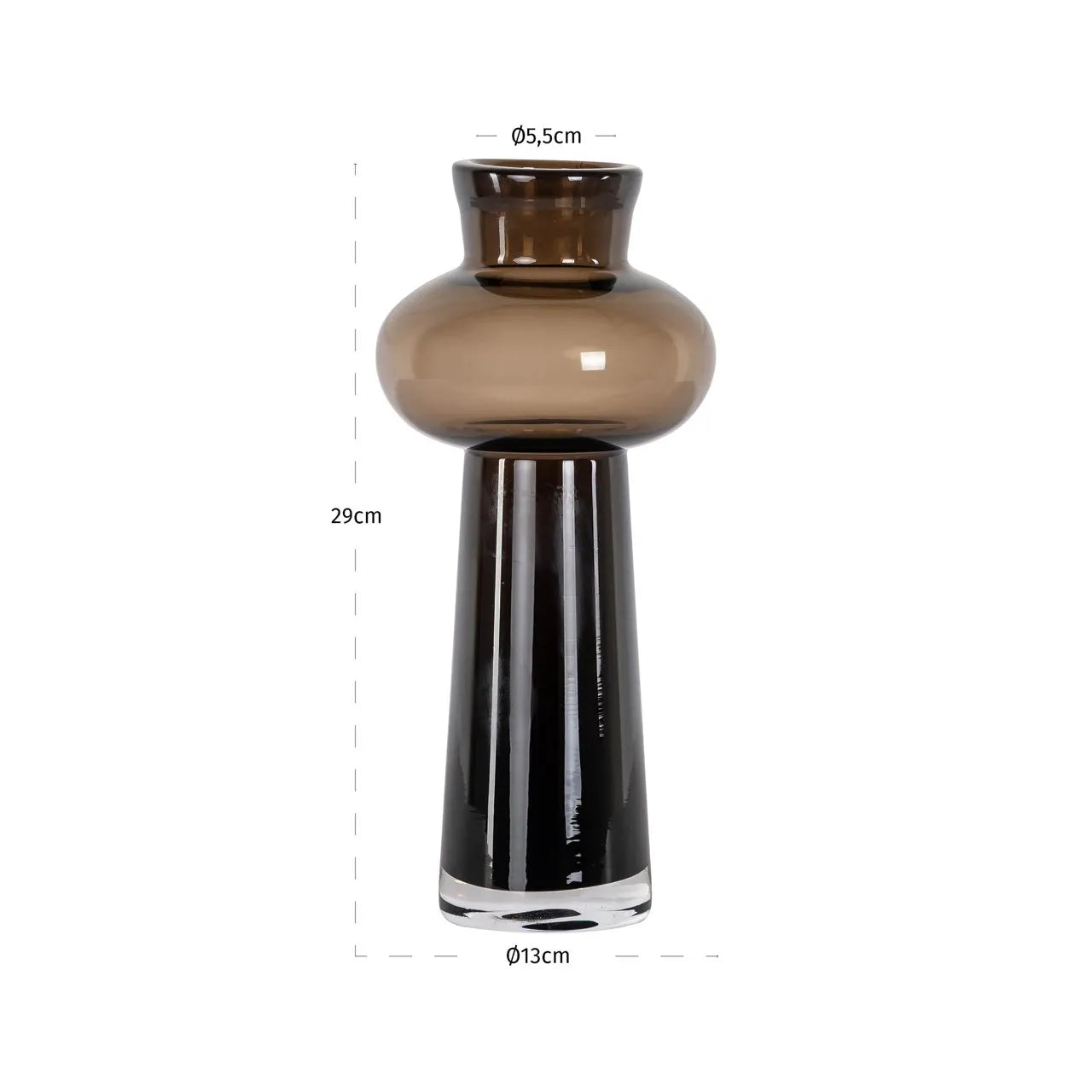 Richmond Interiors Jamey Brown Glass Vase | Small