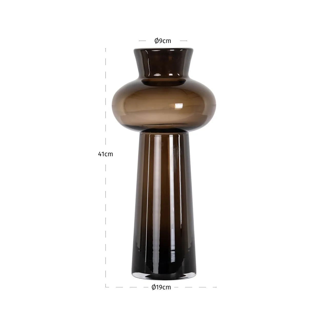 Richmond Interiors Jamey Brown Glass Vase | Large