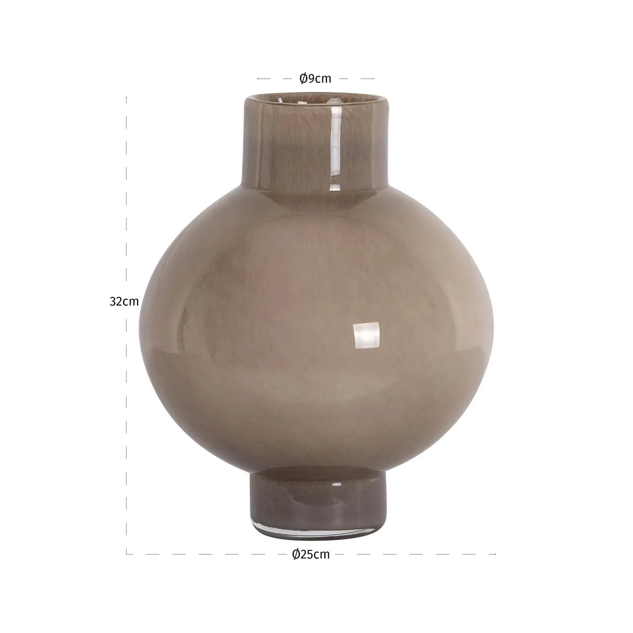 Richmond Interiors Celina Brown Glass Vase | Small