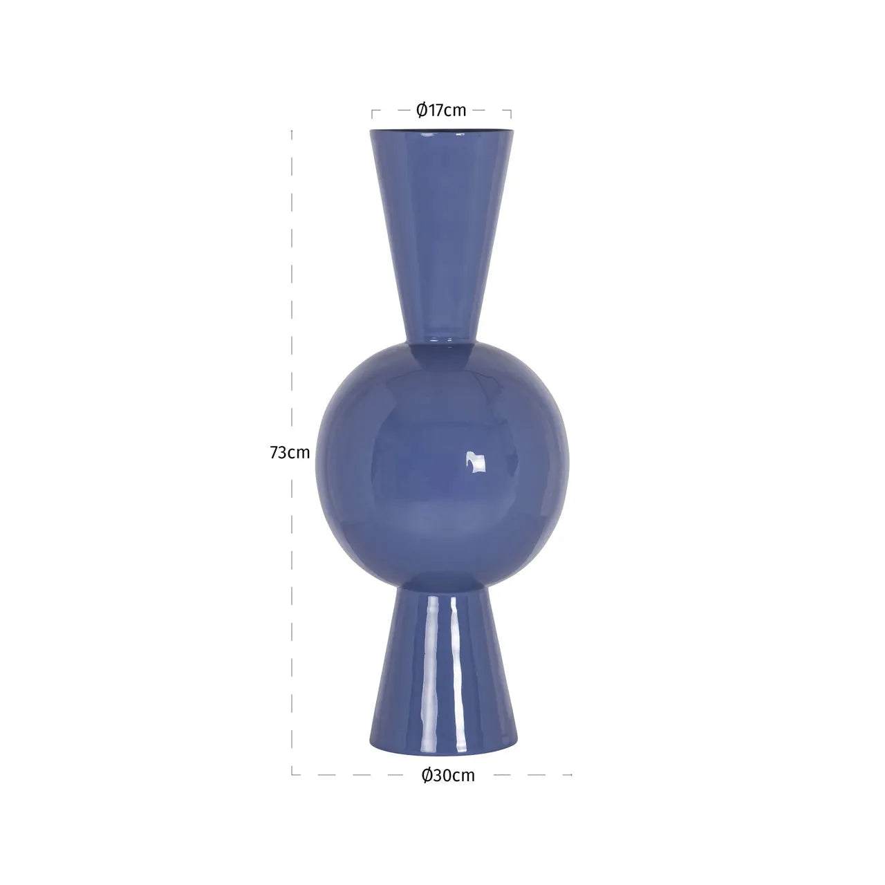 Richmond Interiors Arliss Very Peri Blue Vase