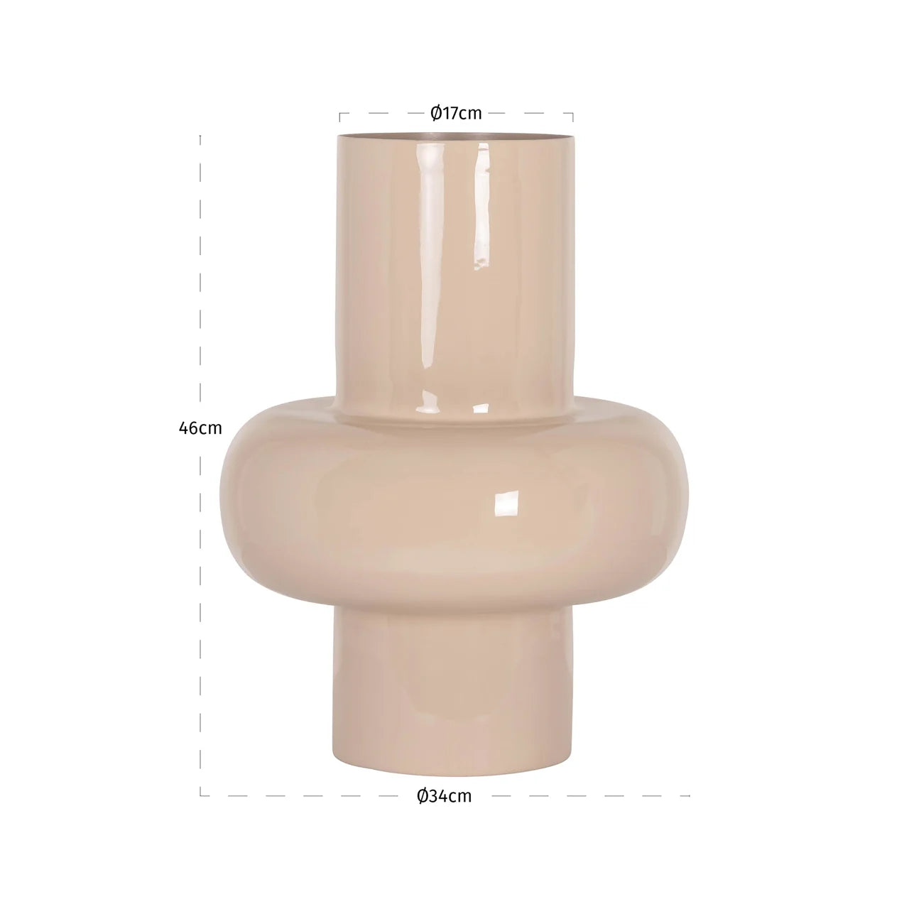Richmond Interiors Benice Tapioca Vase | Small