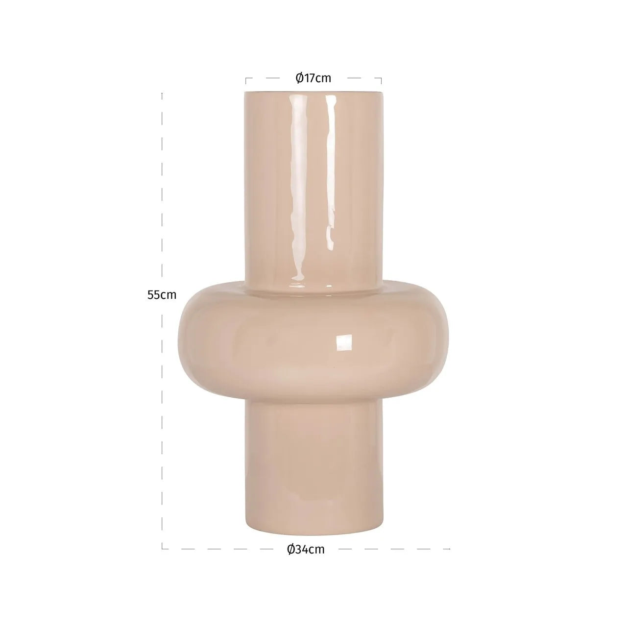 Richmond Interiors Benice Tapioca Vase | Large