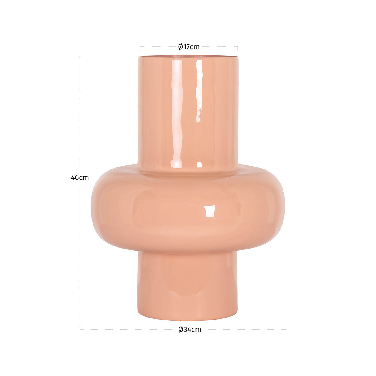 Vase Alison salmon small