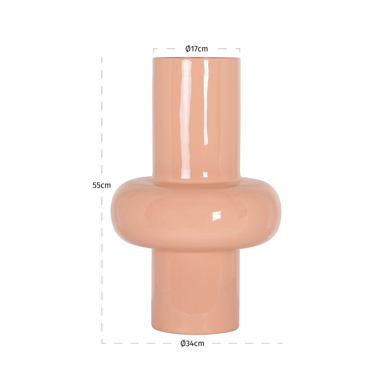 Vase Alison salmon large