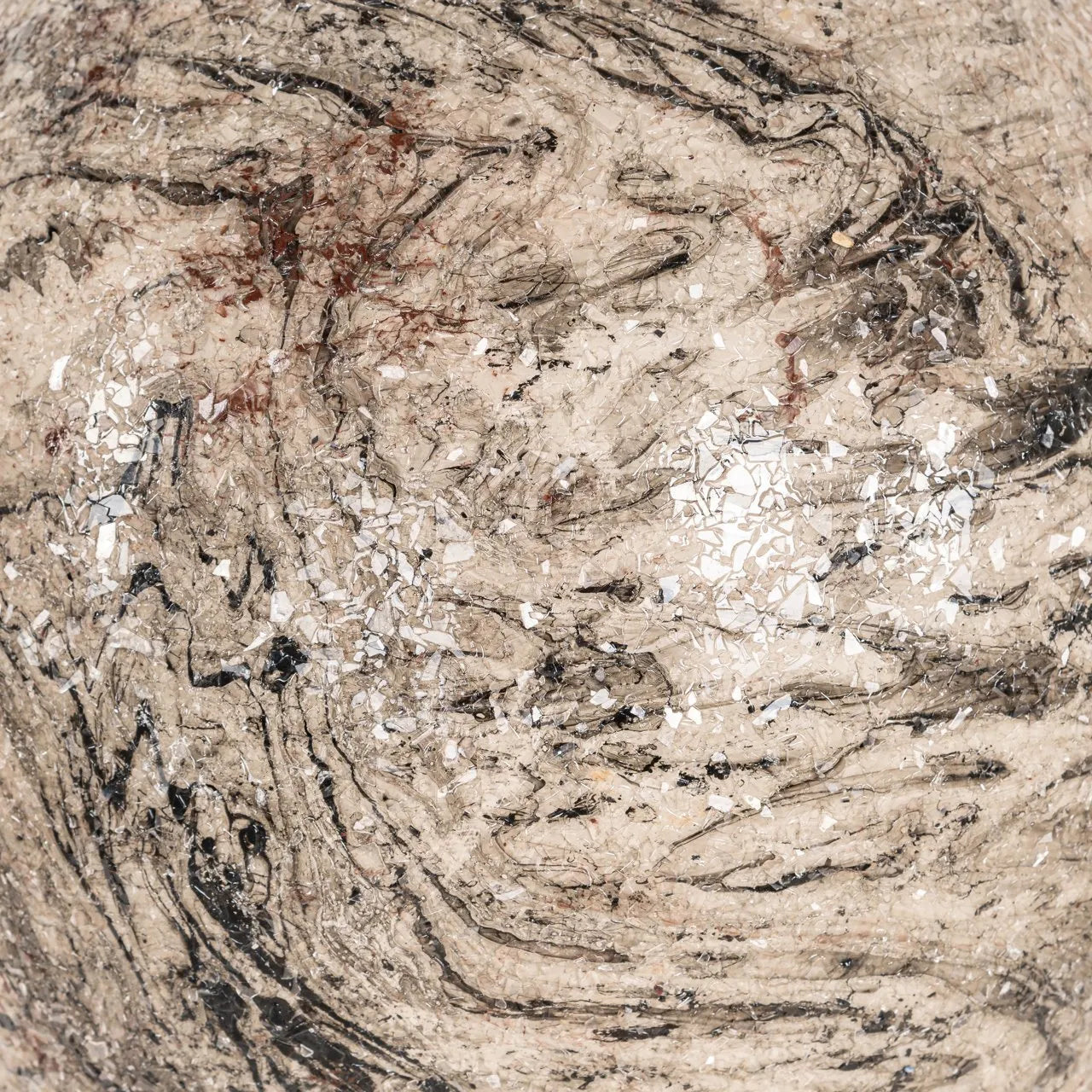 Richmond Interiors Moisa Brown Marble Effect Vase