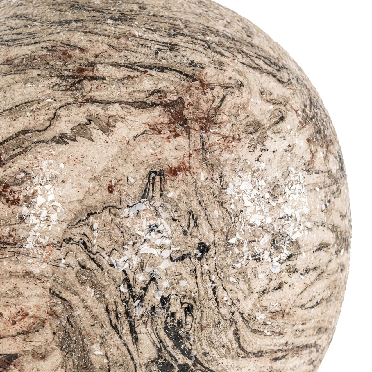 Richmond Interiors Moisa Brown Marble Effect Vase