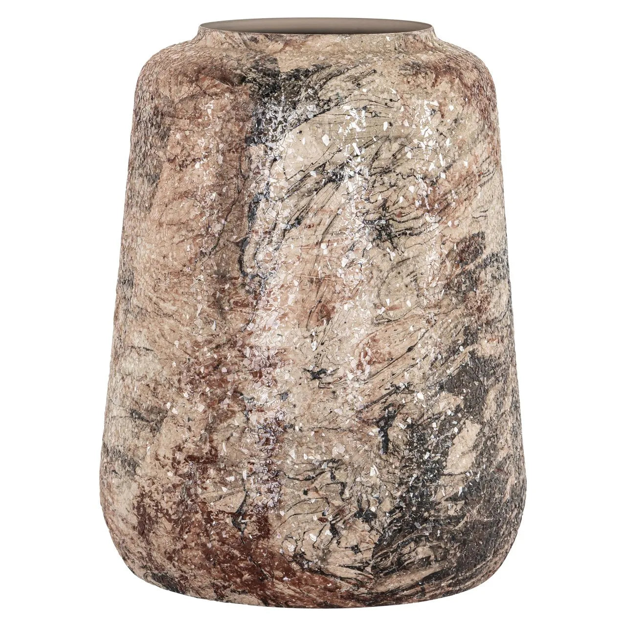 Richmond Interiors Dena Beige Marble Effect Vase | Small
