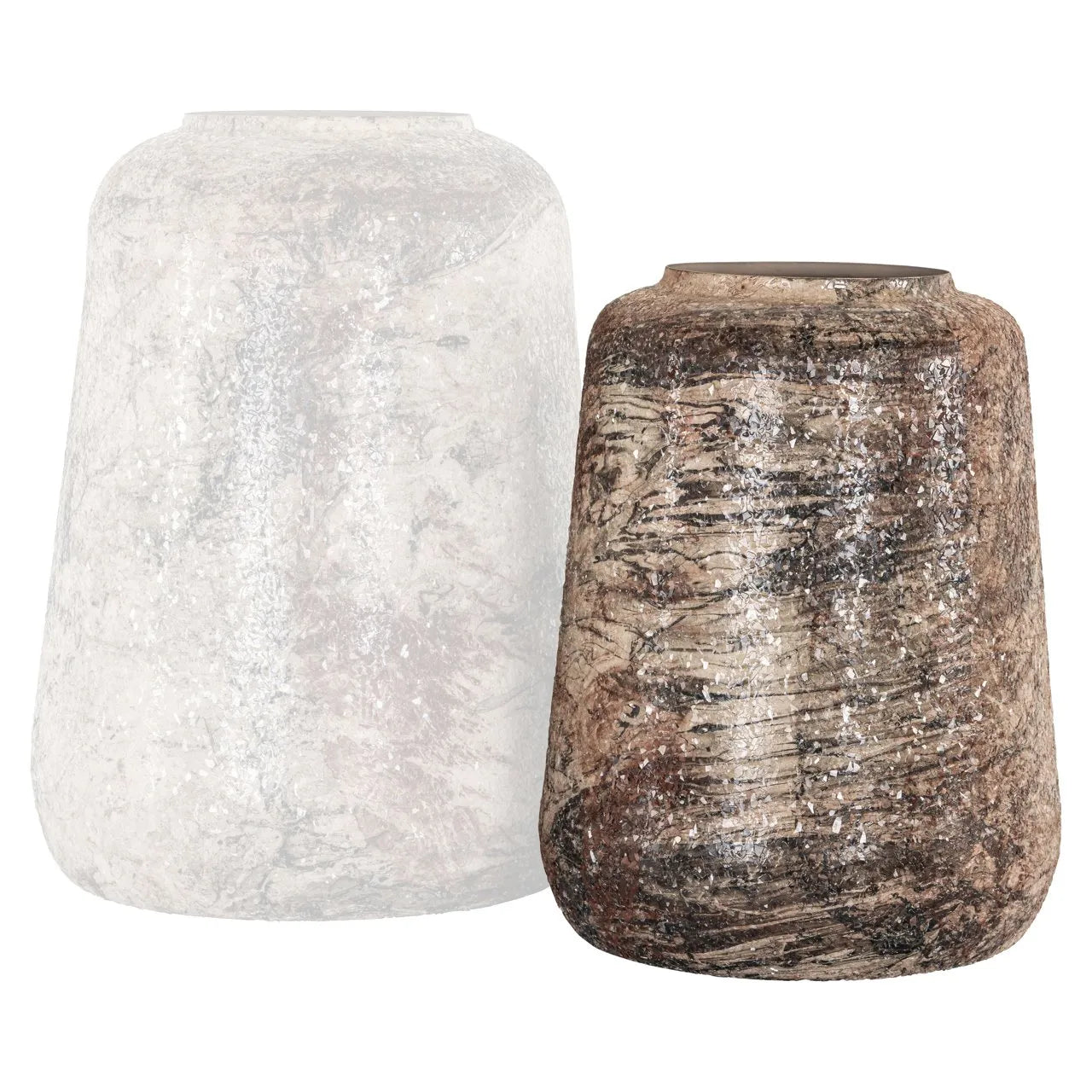 Richmond Interiors Dena Beige Marble Effect Vase | Small